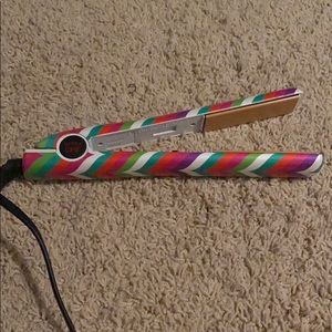 Chi colorful striped flat iron